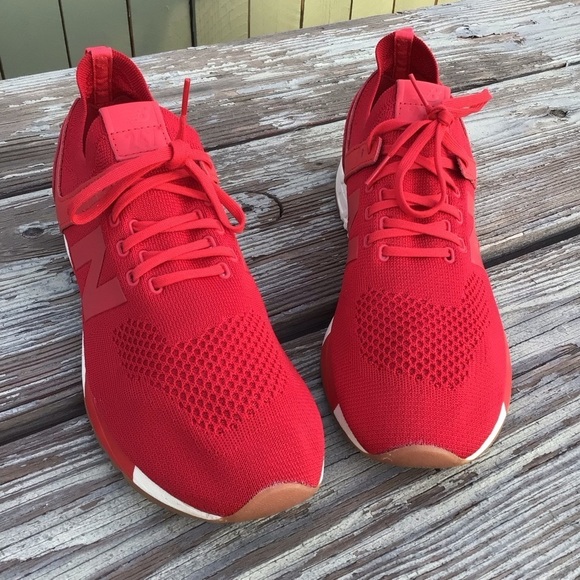 Red  New Balence Men Two Four Se7en Shoes, size 13 - Picture 2 of 6
